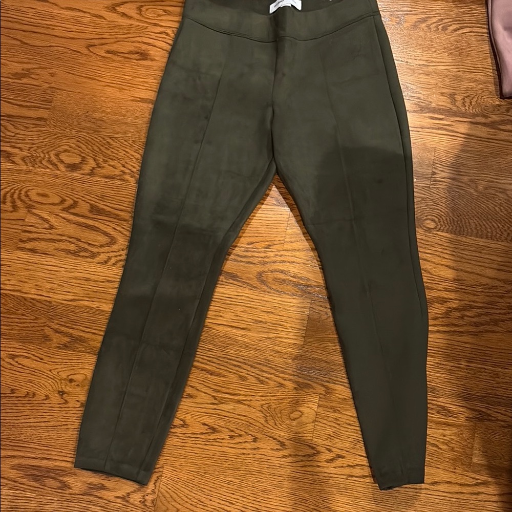 Old Navy Dark Green Stevie Faux Suede Pants